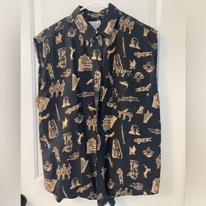 Silk Button Up Blouse